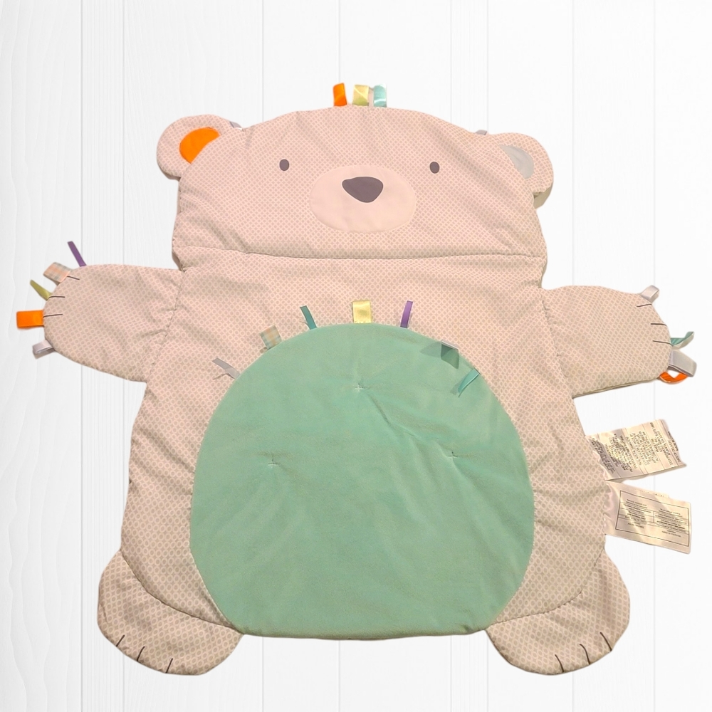 Bright Stars Tummy Time Prop Bear Play Mat 31"x33" - Picture 4 of 16